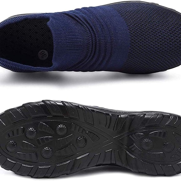 NWOT - MEN Walking Shoes - Slip on Sock Sneakers Comfortable Mesh Casual SZ 9 - Picture 4 of 6